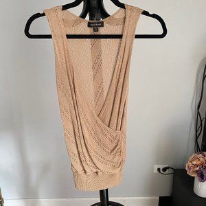 BEBE wrap top